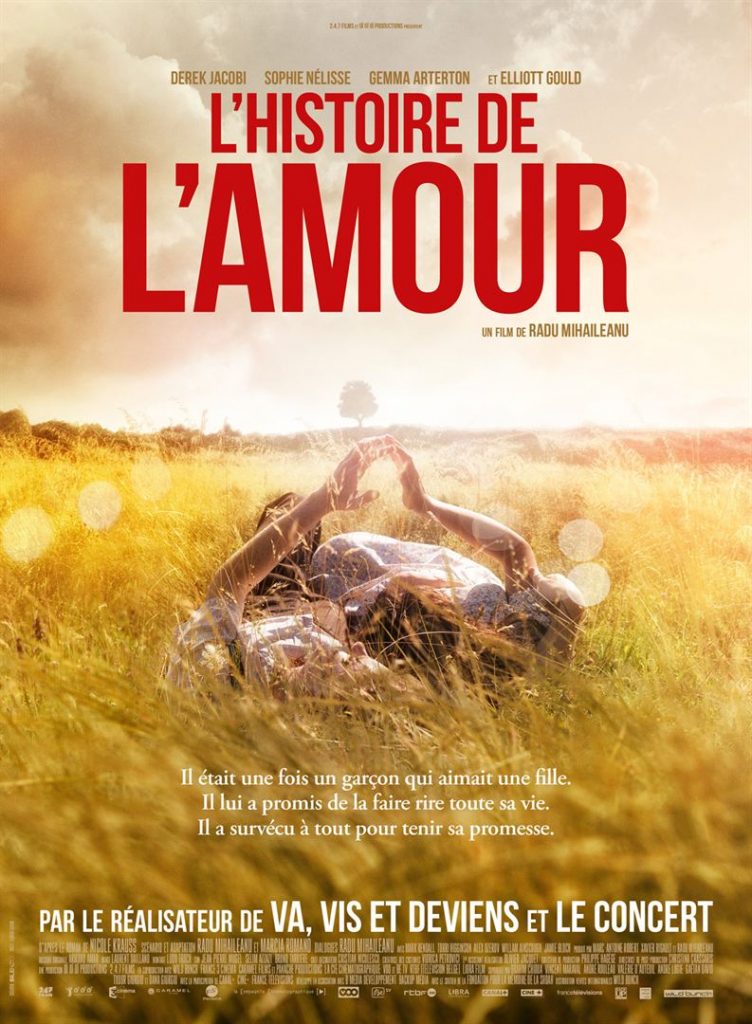 L'histoire de l'amour affiche